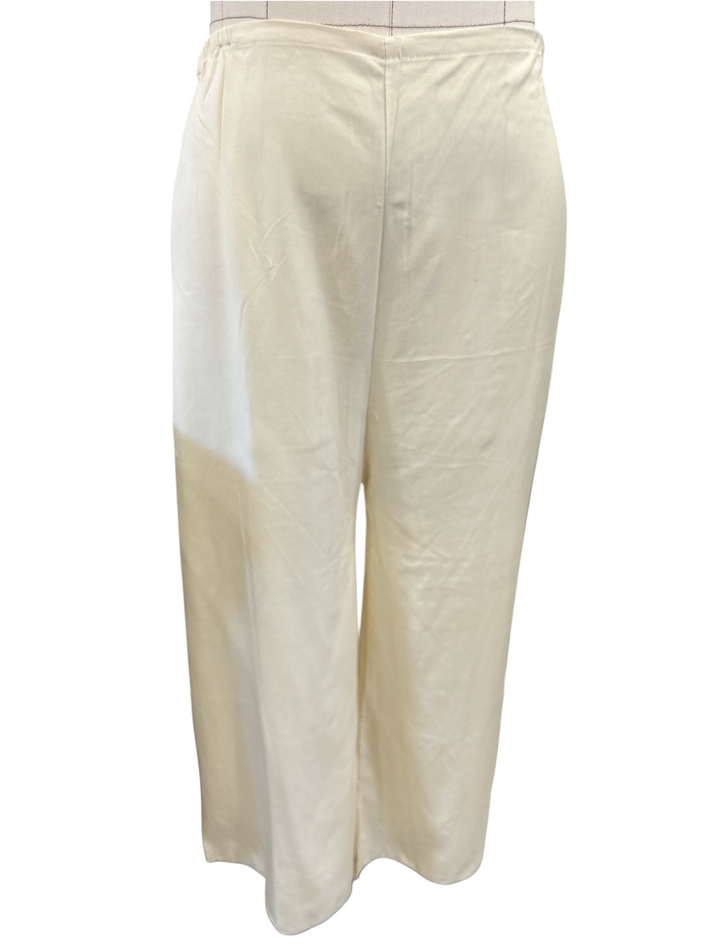 40’s/50’s 3-piece Asian embroidered dragon,wide leg pajama set cream black small - Picture 9 of 16